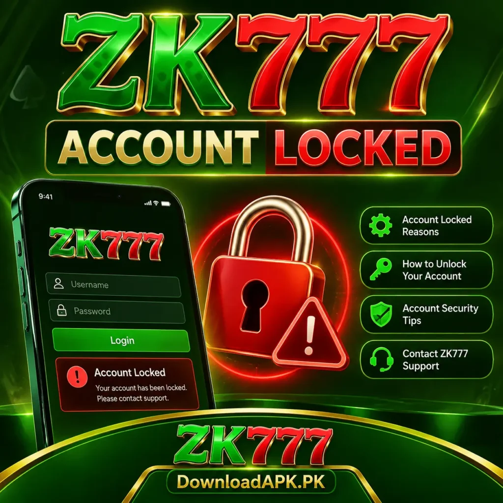 ZK777 Account Locked